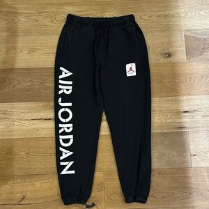 Nike Black Sweatpants with White Logo